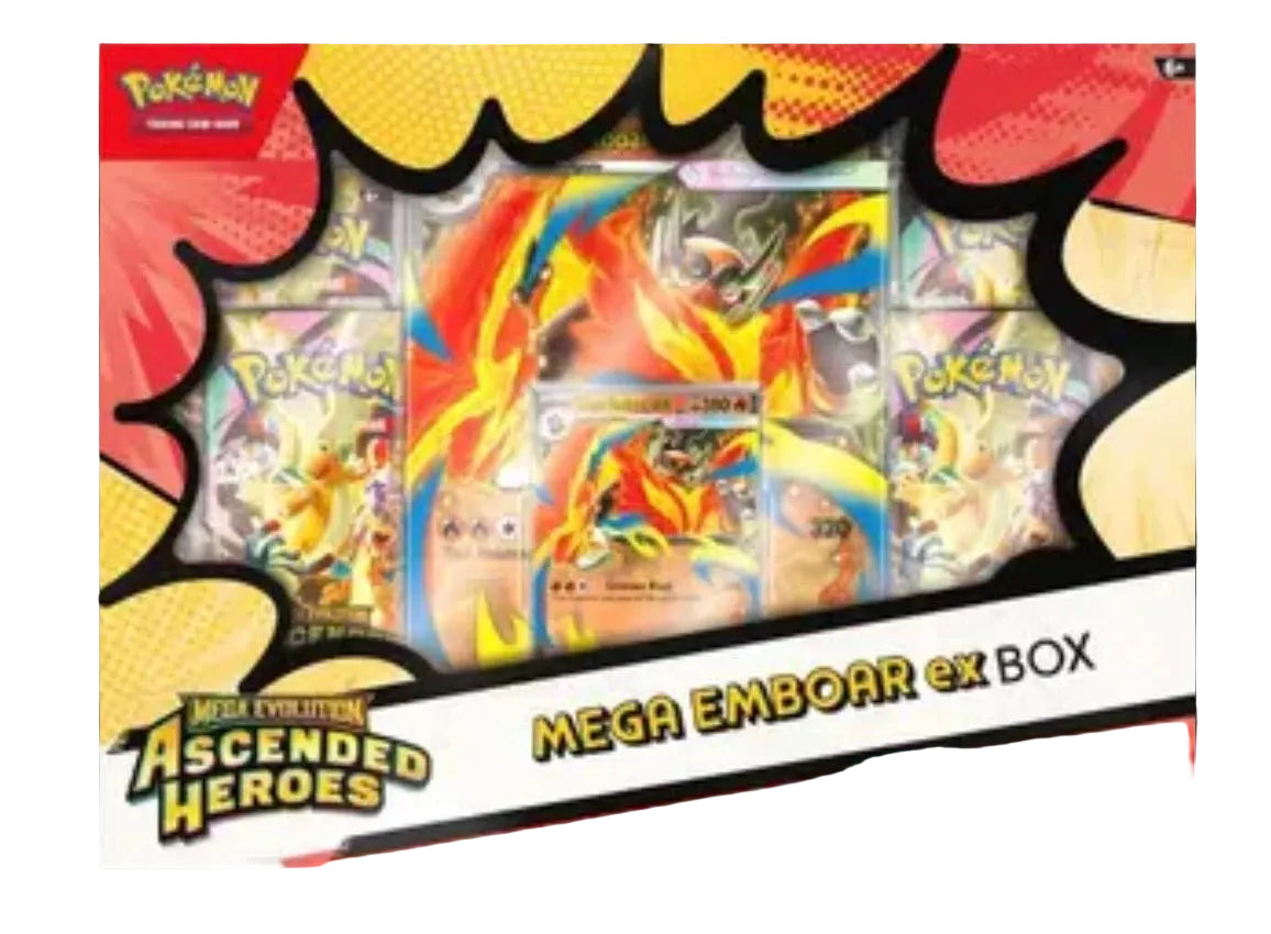 Ascended Heroes Mega Emboar ex box