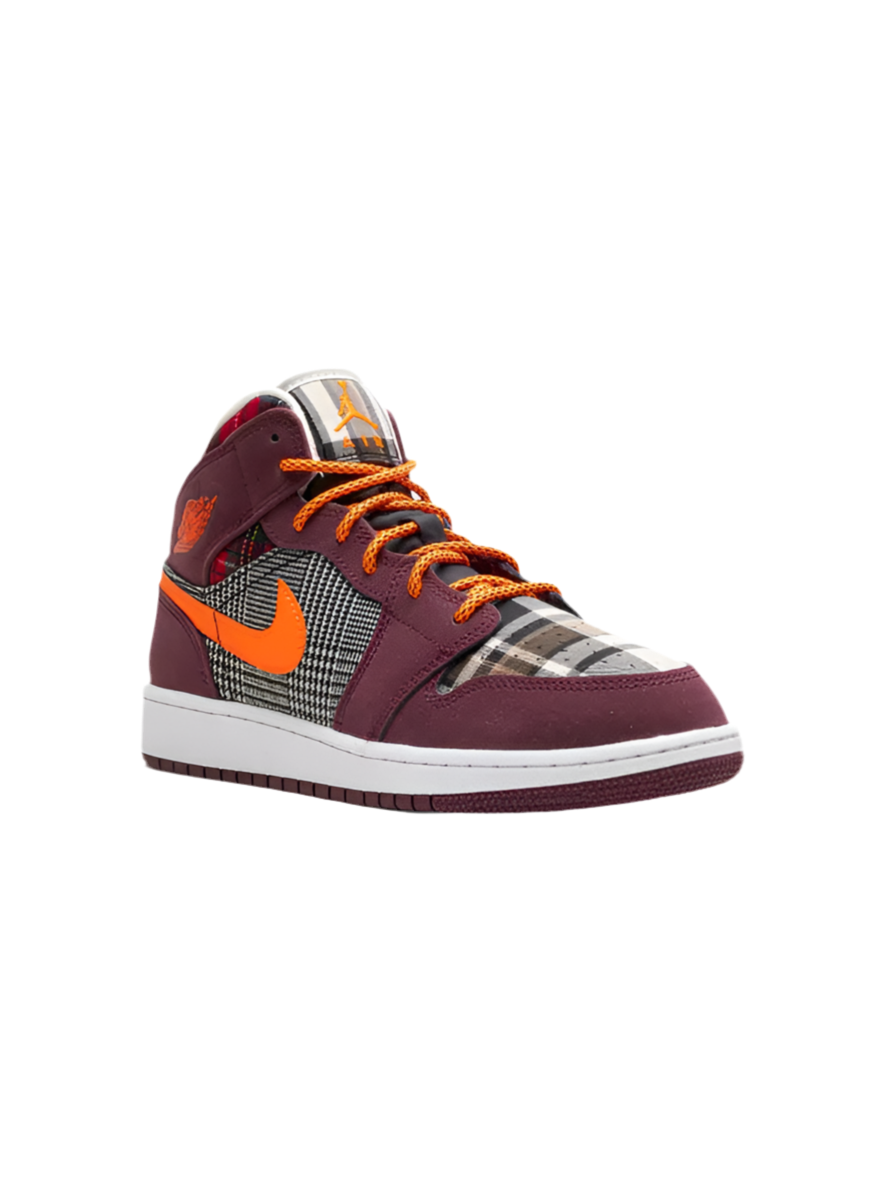 Jordan 1 Mid SE Plaid (GS)