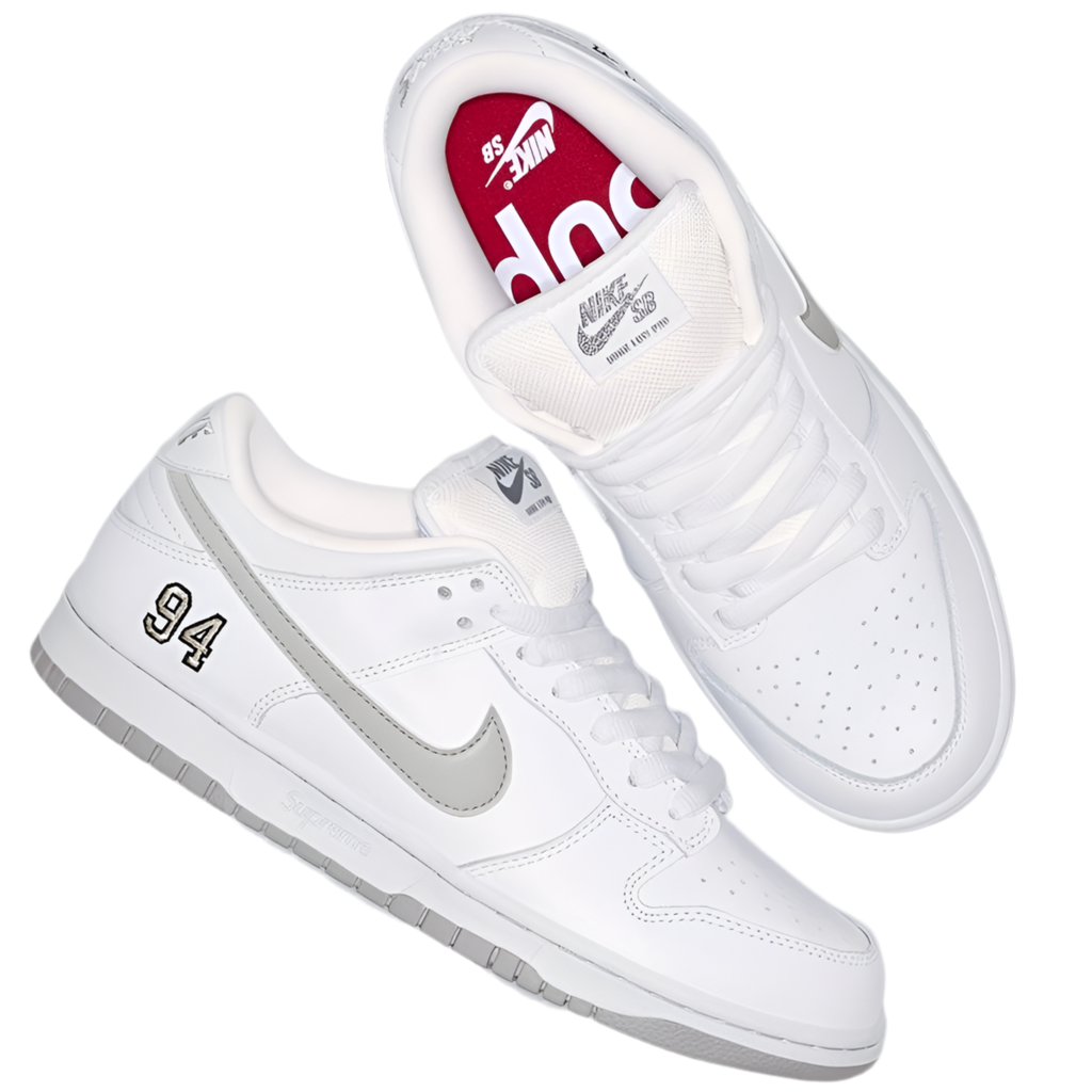 Nike SB Dunk Low Supreme 94 Metallic Silver