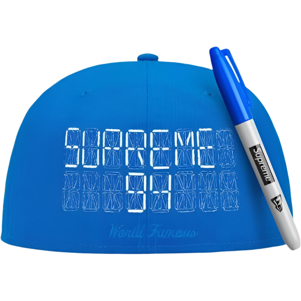 Supreme Sharpie Box Logo New Era Fitted Cap