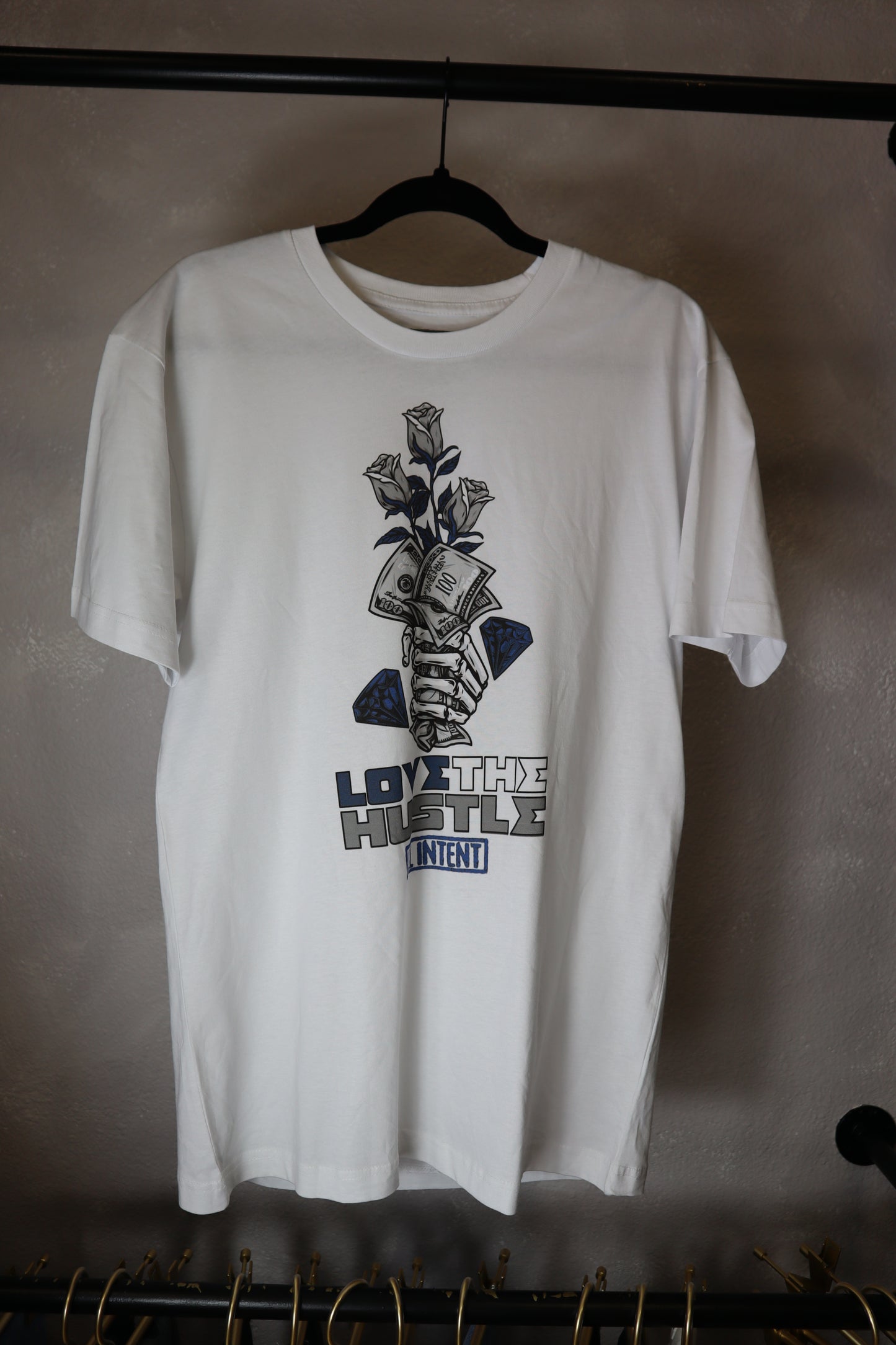 Love The Hustle Tee White