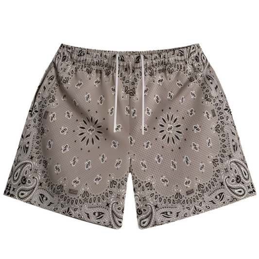 Bravest Studios Shorts Tan Paisley