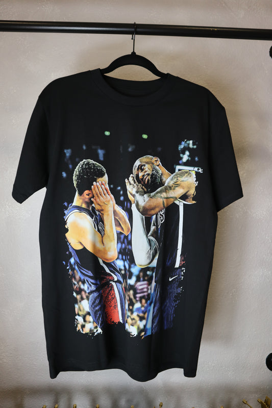 Lebron y Curry Tee Black