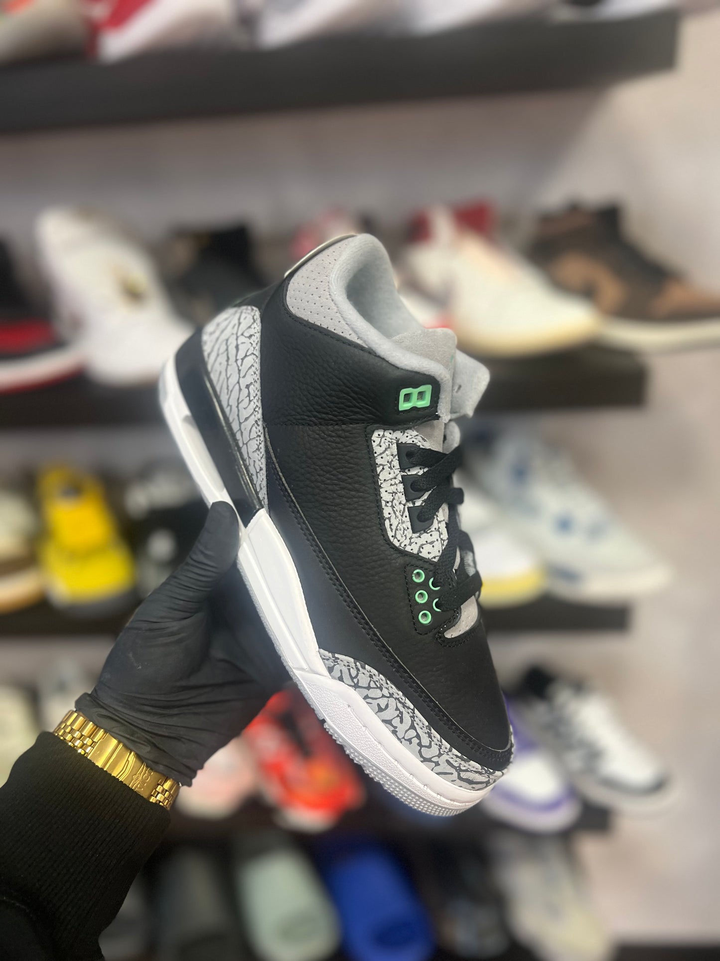 Jordan 3 green glow