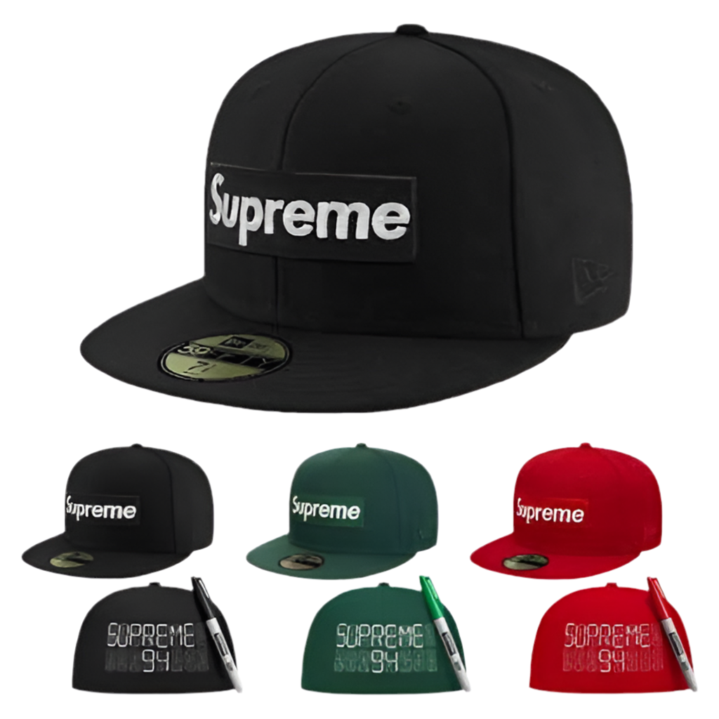Supreme Sharpie Box Logo New Era Fitted Cap