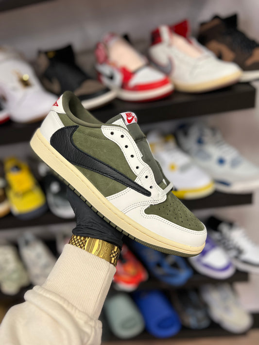 Jordan 1 low Travis Scott medium olive