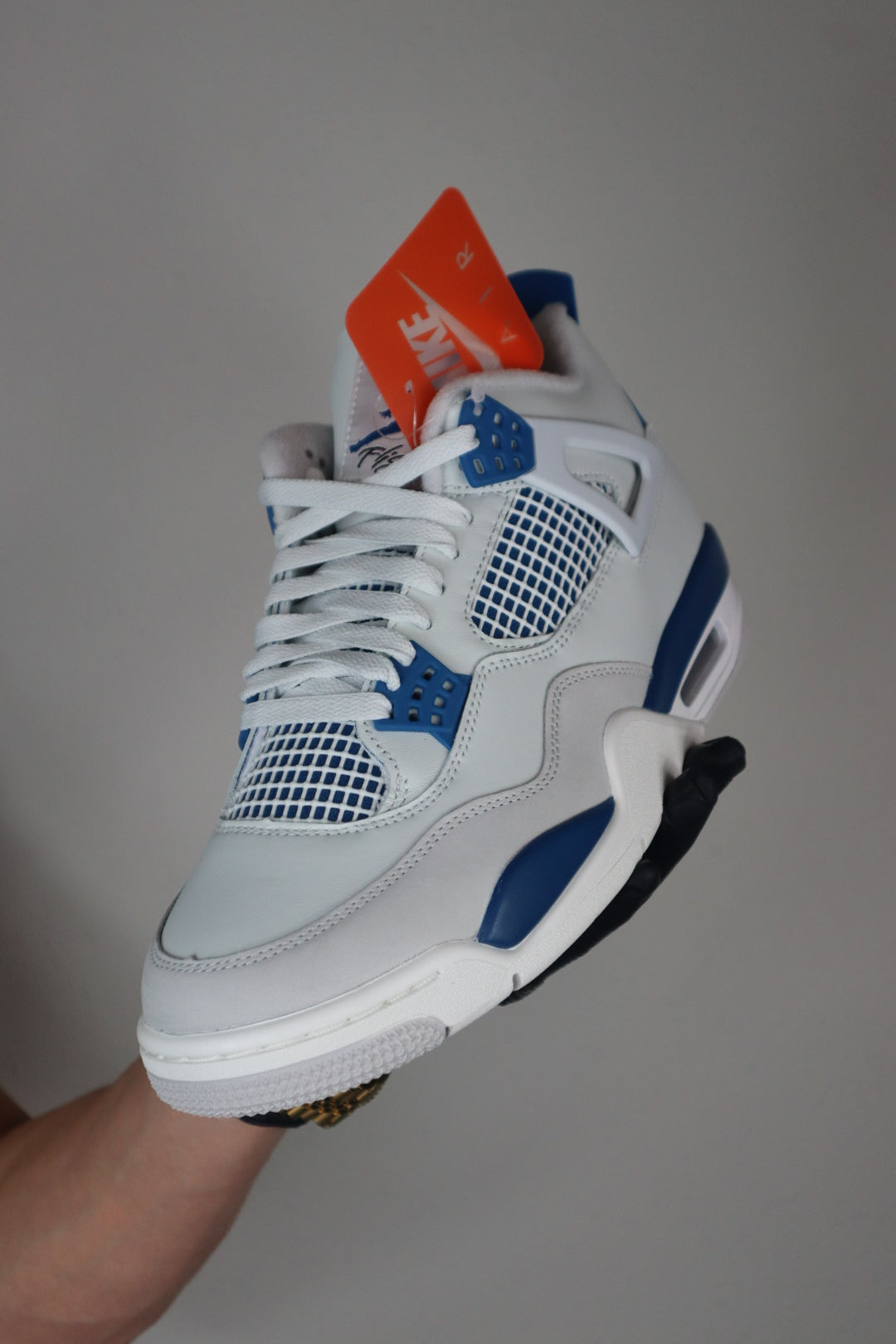 Jordan 4 Industrial Blue (GS) and (M)