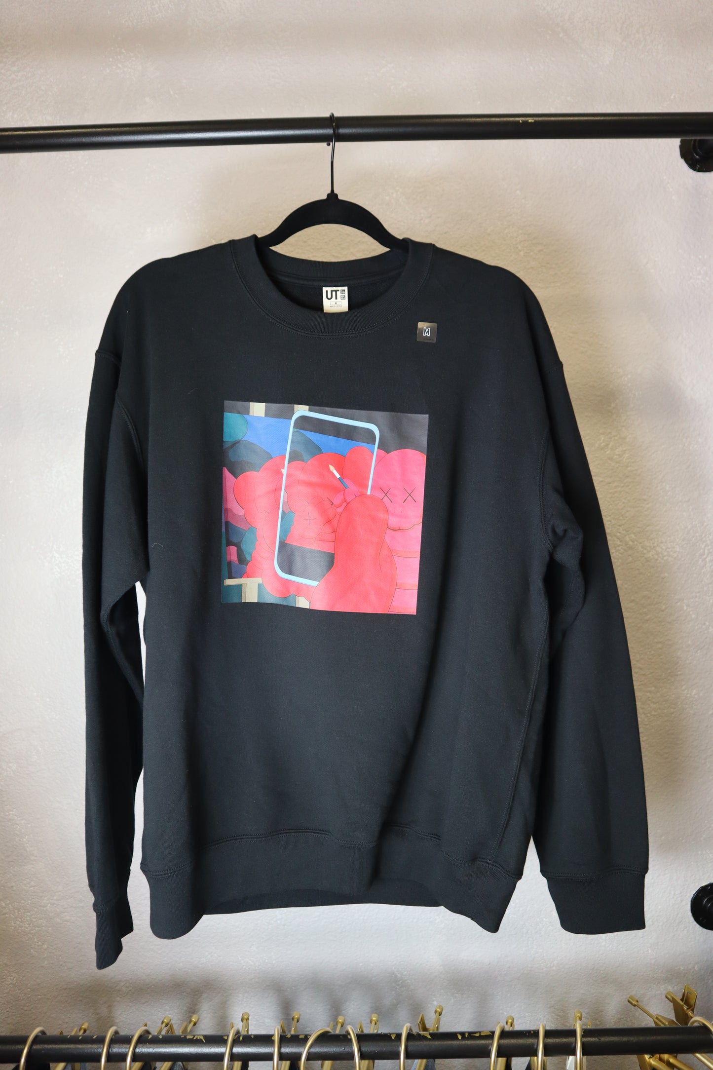 Kaws X Warhol Long Sleeve Tee Black