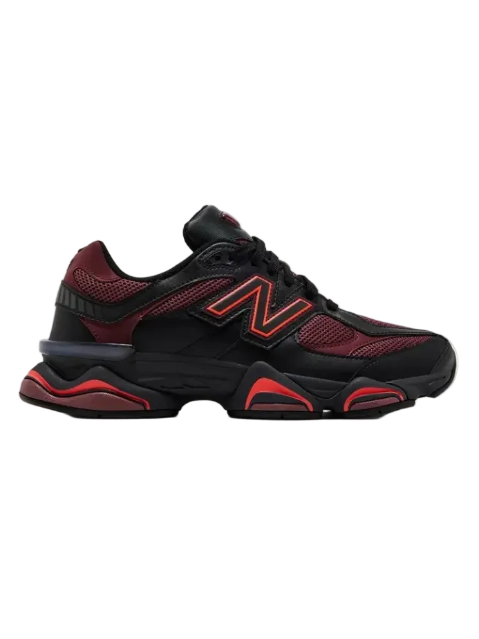 New Balance 9060 Black Washed Burgundy