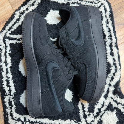 Nike Air Force 1 Low Triple Black Canvas