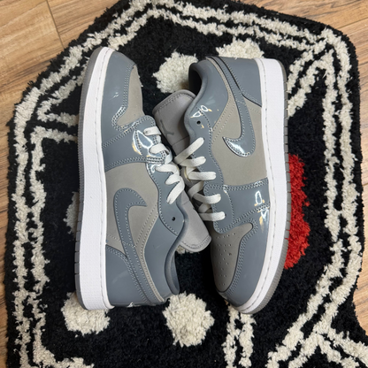 Jordan 1 Low SE Medium Grey Cool Grey White (GS)